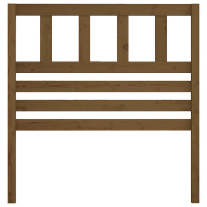 Solid Pine Wood Headboard, Honey Brown, 106x4x100 cm