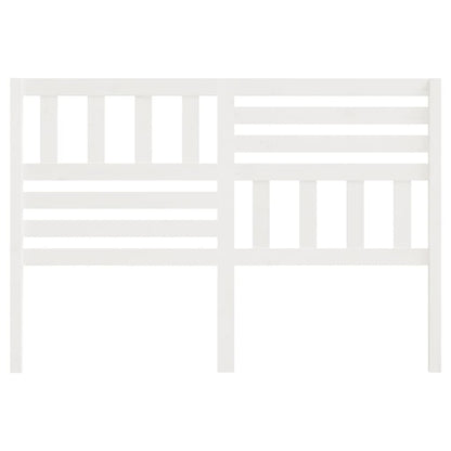 Solid Pine White Bed Headboard 126x4x100 cm - Elegant & Durable