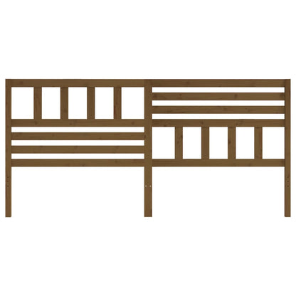 Solid Pine Bed Headboard, Honey Brown, 206x4x100 cm