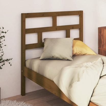 Solid Pine Honey Brown Headboard 81x4x100 cm