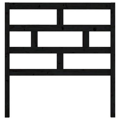 Solid Pine Black Bed Headboard, 81x4x100 cm - Stylish & Durable