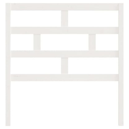 Solid Pine Wood White Headboard, 96x4x100 cm - Elegant Bedroom Decor