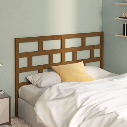 Solid Pine Wood Headboard, Honey Brown 141x4x100 cm