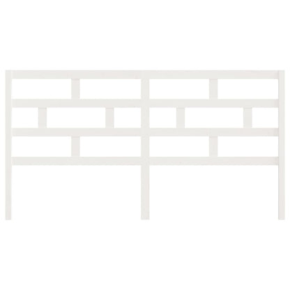 White Solid Pine Bed Headboard - 186x4x100 cm