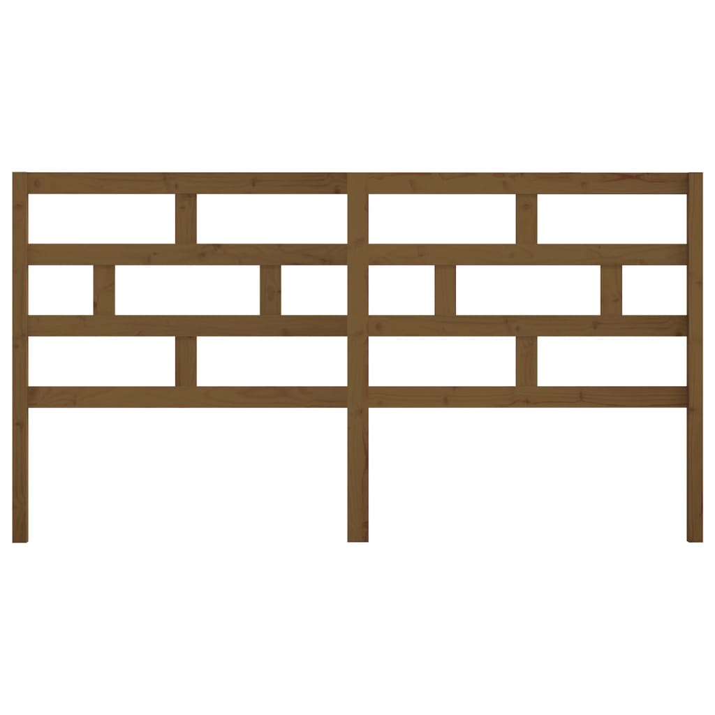 Solid Pine Wood Headboard, Honey Brown, 186x4x100 cm