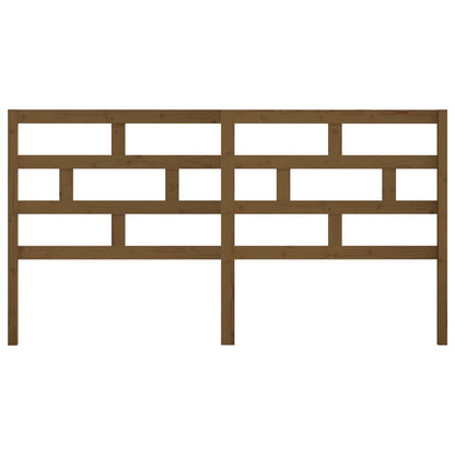 Solid Pine Wood Headboard, Honey Brown, 186x4x100 cm