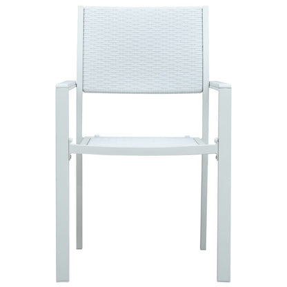 9 Piece Garden Dining Set White