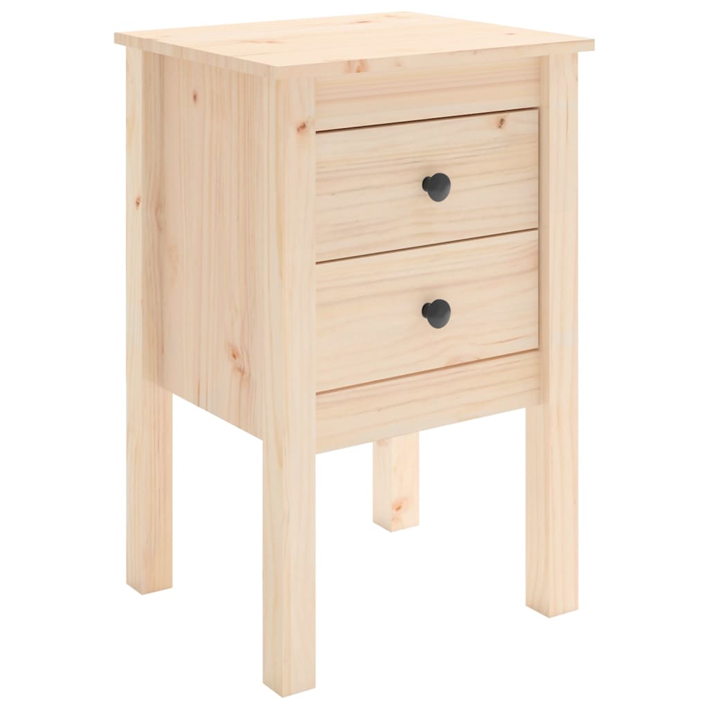 Solid Pine Bedside Cabinet 40x35x61.5 cm - Compact & Stylish