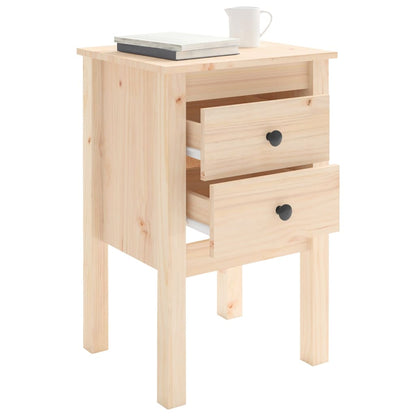 Solid Pine Bedside Cabinet 40x35x61.5 cm - Compact & Stylish