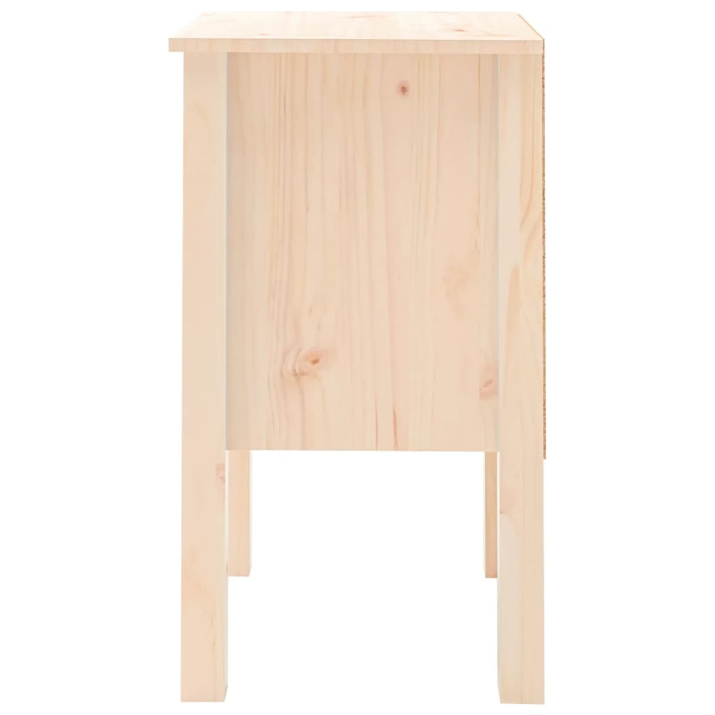Solid Pine Bedside Cabinet 40x35x61.5 cm - Compact & Stylish