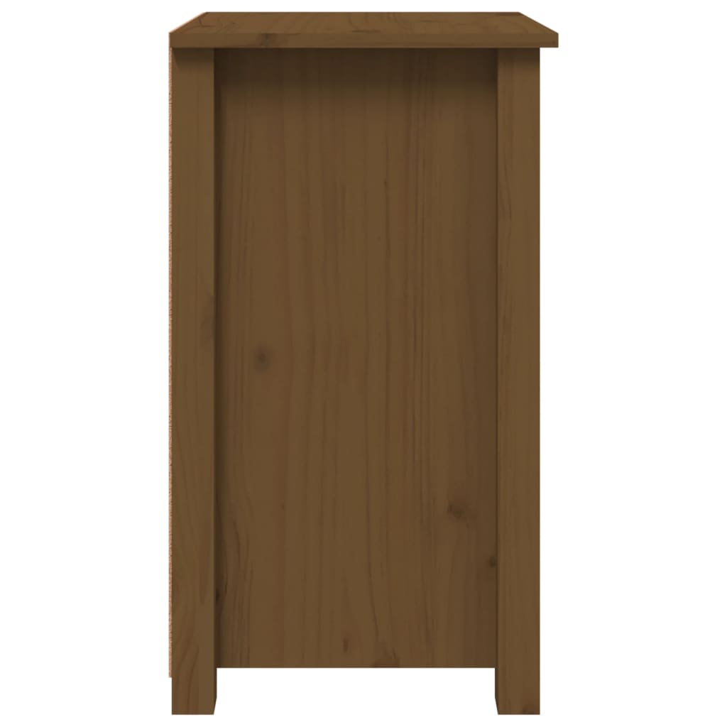 Solid Pine Bedside Cabinets 2pcs, Honey Brown, 40x35x61.5 cm