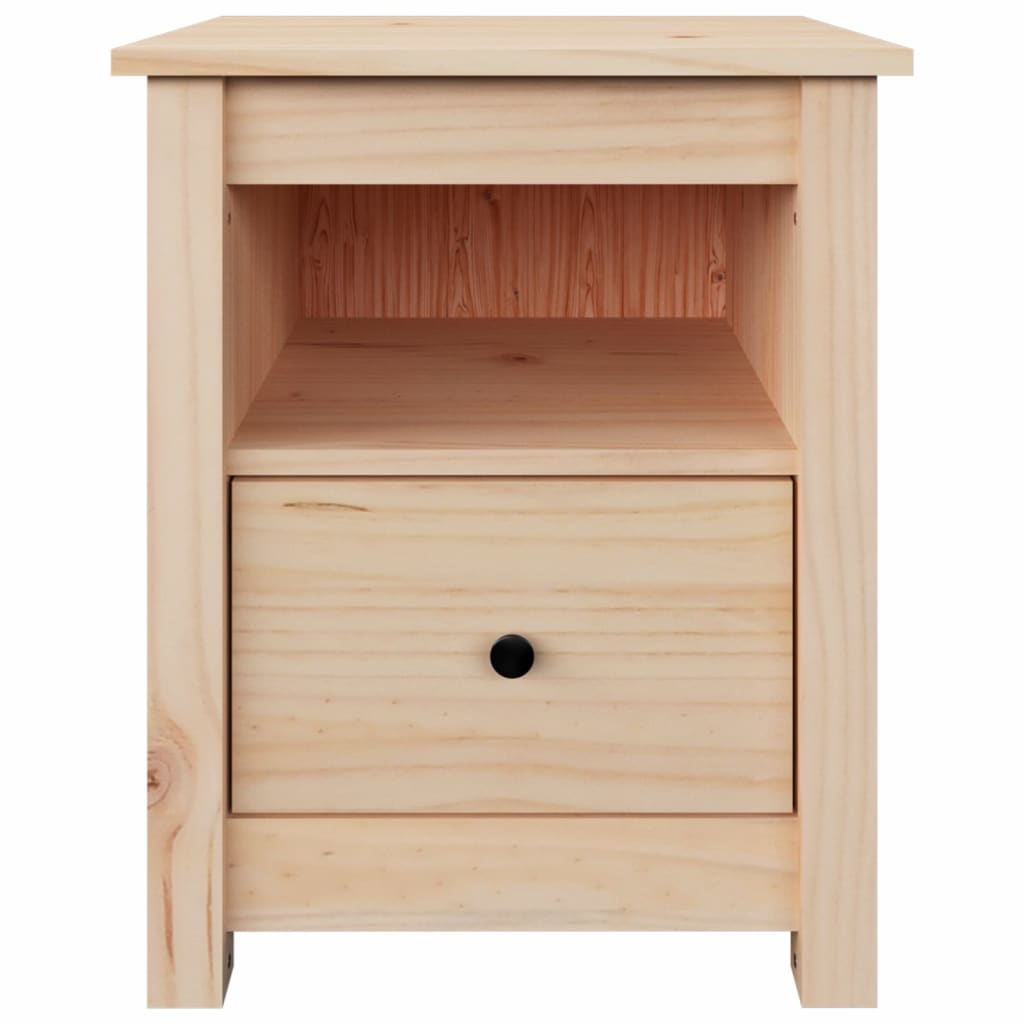Set of 2 Solid Pine Wood Bedside Cabinets - Compact & Stylish