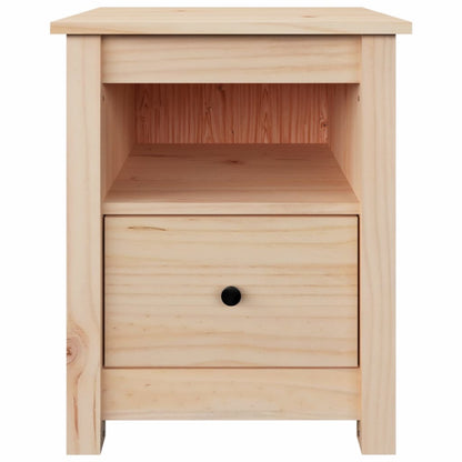 Set of 2 Solid Pine Wood Bedside Cabinets - Compact & Stylish