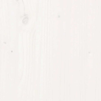 Solid Pine Bedside Cabinets - White, Set of 2 (40x35x49 cm)