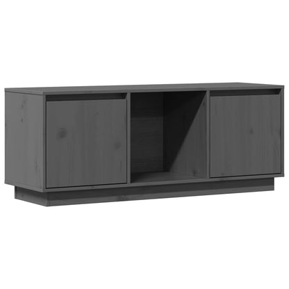 TV Cabinet Grey 110.5x35x44 cm Solid Wood Pine