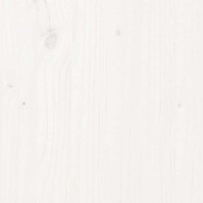 Solid Wood White Bedside Cabinet 60x34x51 cm Pine