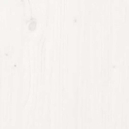 Solid Pine Bedside Cabinets (2 Pcs, White, 60x34x51 cm)