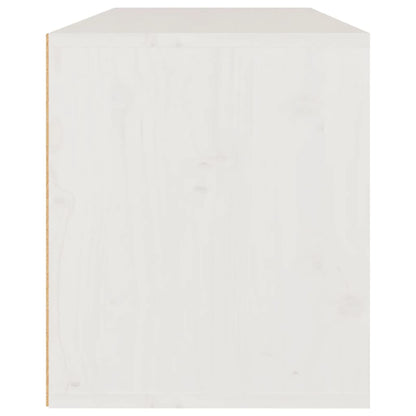 TV Cabinets 3 pcs White Solid Wood Pine