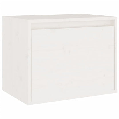TV Cabinets 4 pcs White Solid Wood Pine