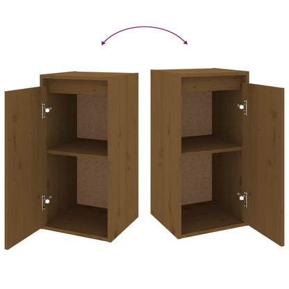 TV Cabinets 5 pcs Honey Brown Solid Wood Pine