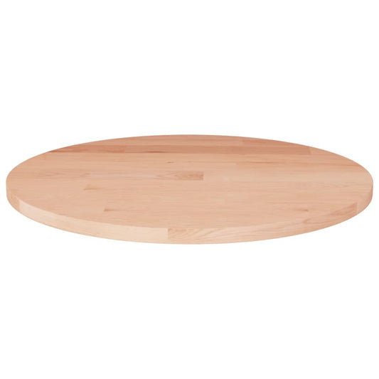 Solid Oak Round Table Top - 50x1.5 cm | Durable Wooden Surface