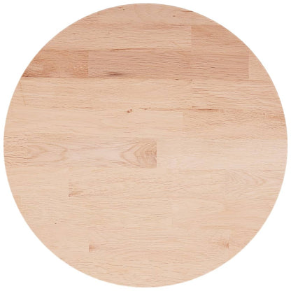 Solid Oak Round Table Top - 50x1.5 cm | Durable Wooden Surface