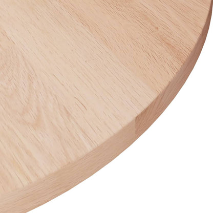 Solid Oak Round Table Top - 50x1.5 cm | Durable Wooden Surface