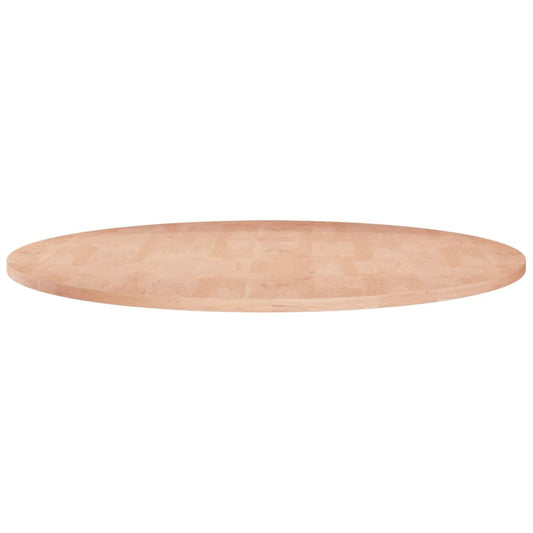 Solid Oak Round Table Top - 60x1.5 cm Premium Wood Finish