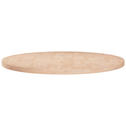 Solid Oak Round Table Top Ø60x2.5 cm - Untreated Wood Finish
