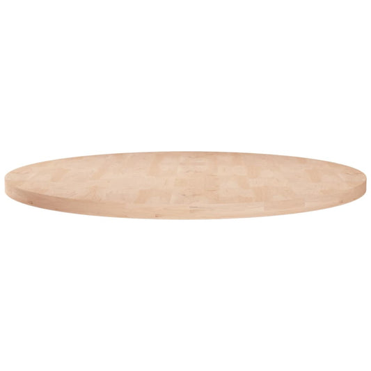 Solid Oak Round Table Top Ø70x2.5cm - Untreated Finish