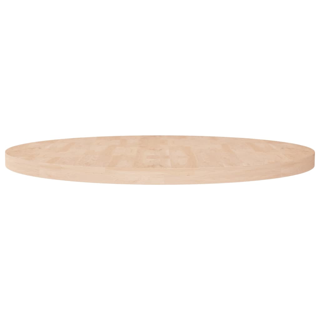 Solid Oak Round Table Top Ø90cm, Untreated Wood Finish