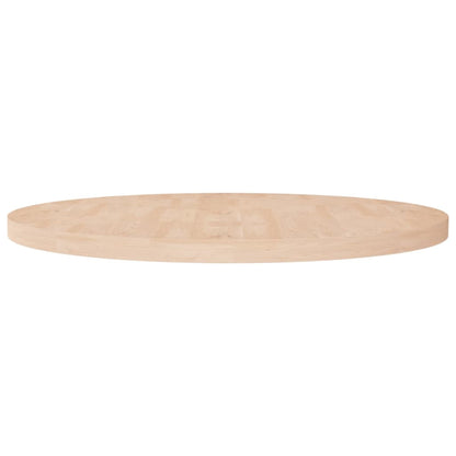 Solid Oak Round Table Top Ø90cm, Untreated Wood Finish