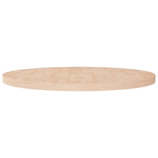 Solid Oak Round Table Top Ø90cm, Untreated Wood Finish