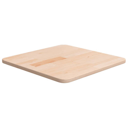 Solid Oak Square Table Top 40x40x1.5 cm - Untreated Wood Finish
