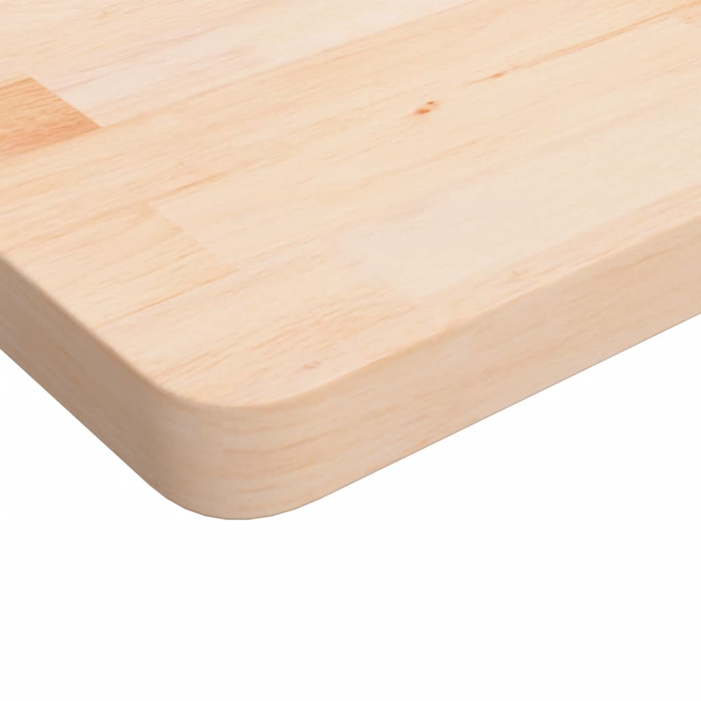 Untreated Solid Oak Square Table Top - 90x90x4 cm