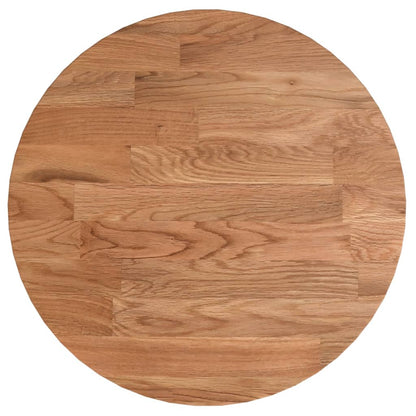 Solid Oak Round Table Top in Light Brown Ø30x1.5 cm