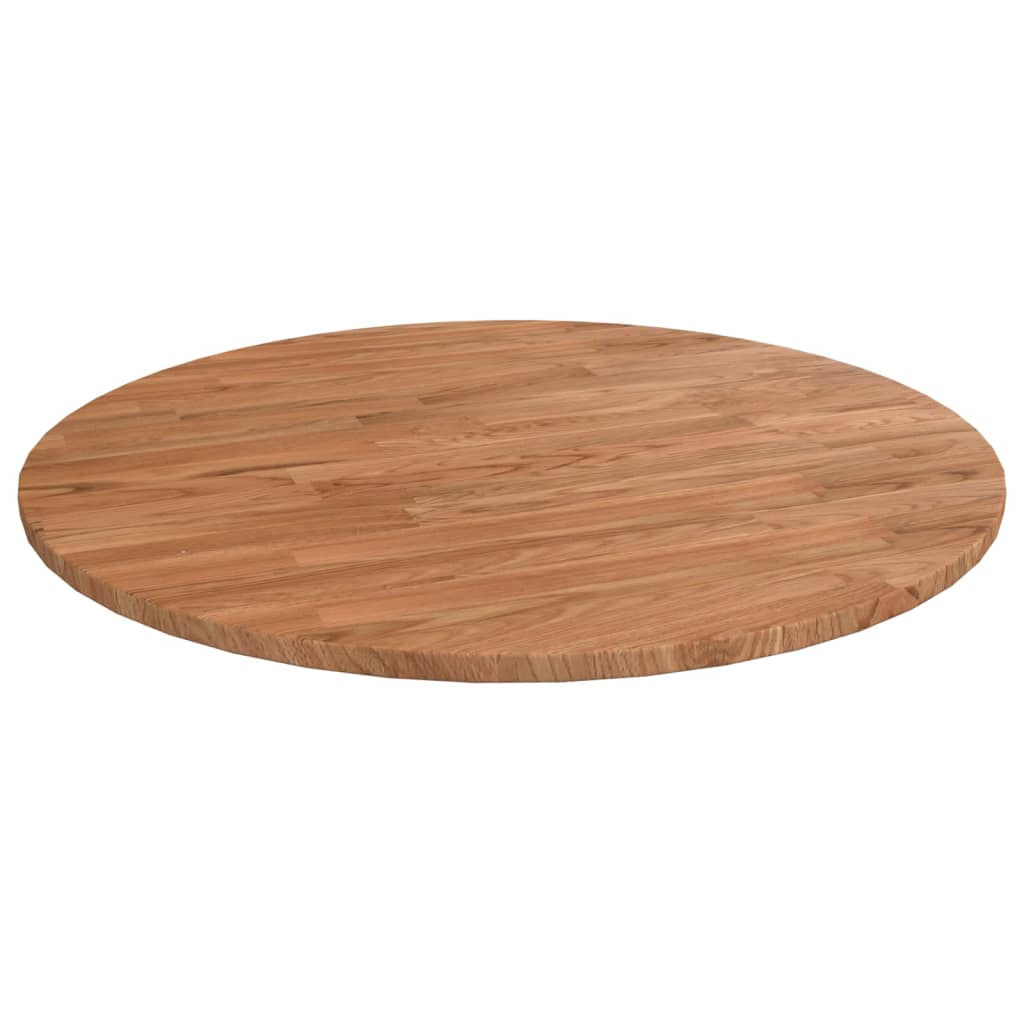 Solid Oak Round Table Top - Light Brown Ø60x1.5 cm