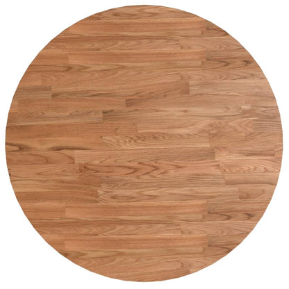 Solid Oak Round Table Top - Light Brown Ø60x1.5 cm