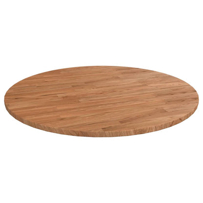 Solid Oak Round Table Top - Light Brown Ø70x1.5 cm