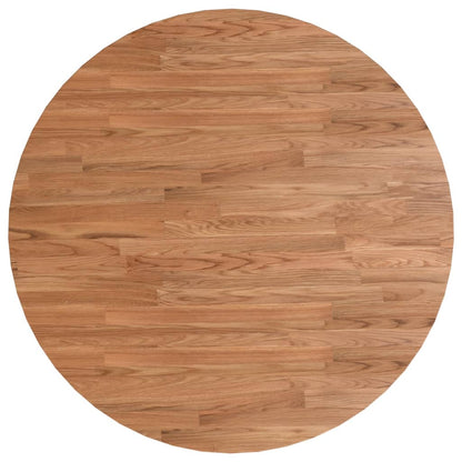 Solid Oak Round Table Top - Light Brown Ø70x1.5 cm
