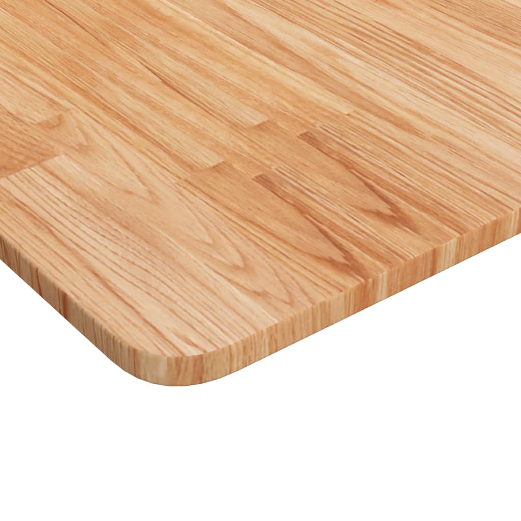 Solid Oak Square Table Top, Light Brown, 60x60x1.5cm