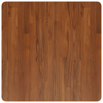 Solid Oak Square Table Top - Dark Brown 70x70x2.5cm