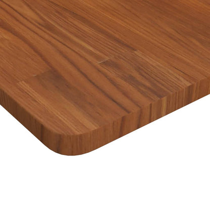 Solid Oak Square Table Top - Dark Brown 70x70x2.5cm