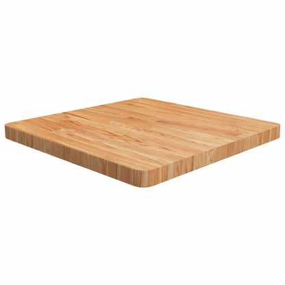 Light Brown Solid Oak Square Table Top 60x60x4cm