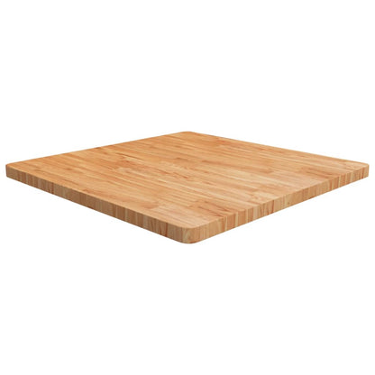 Solid Oak 90x90cm Square Table Top - Light Brown Finish