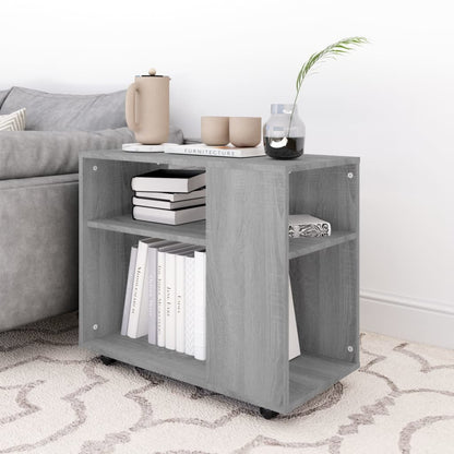 Grey Sonoma Engineered Wood Side Table, 70x35x55 cm