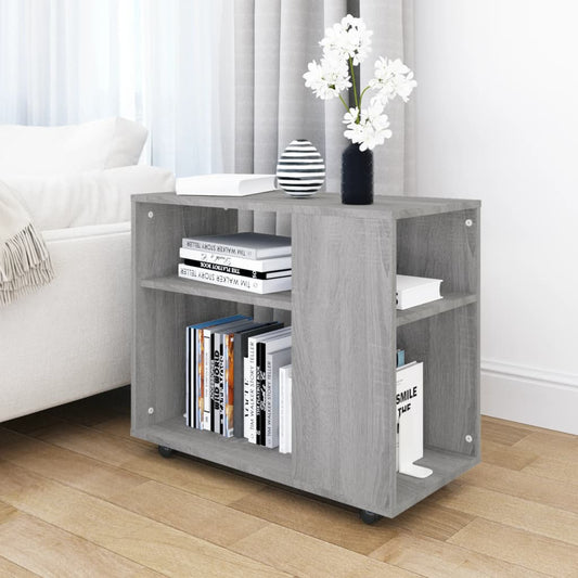 Grey Sonoma Engineered Wood Side Table, 70x35x55 cm