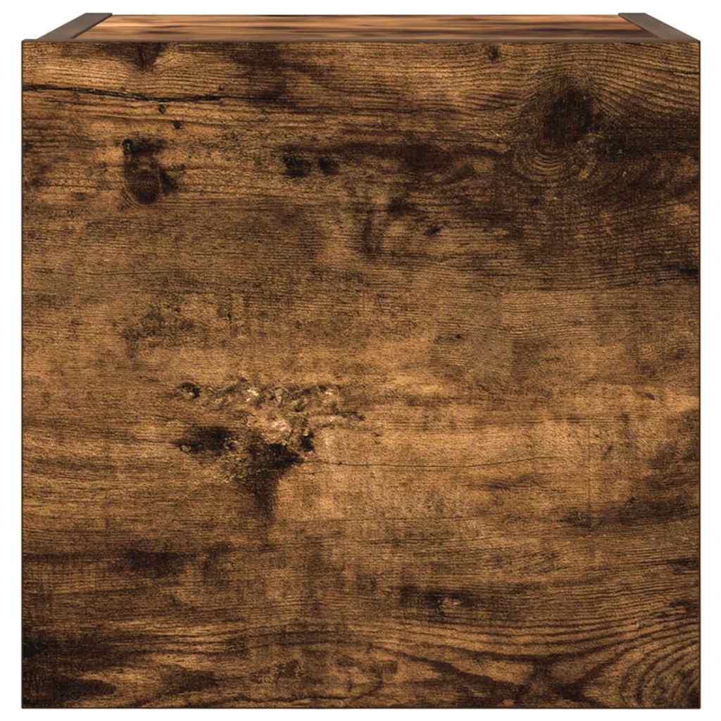 Wall Mounted TV Cabinet Smoked Oak 30.5x30x30 cm