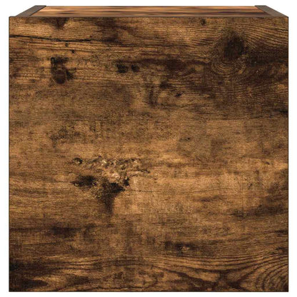 Wall Mounted TV Cabinet Smoked Oak 30.5x30x30 cm