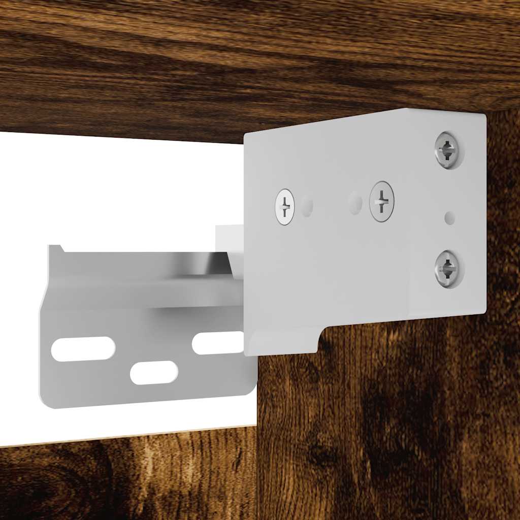 Wall Mounted TV Cabinet Smoked Oak 30.5x30x30 cm